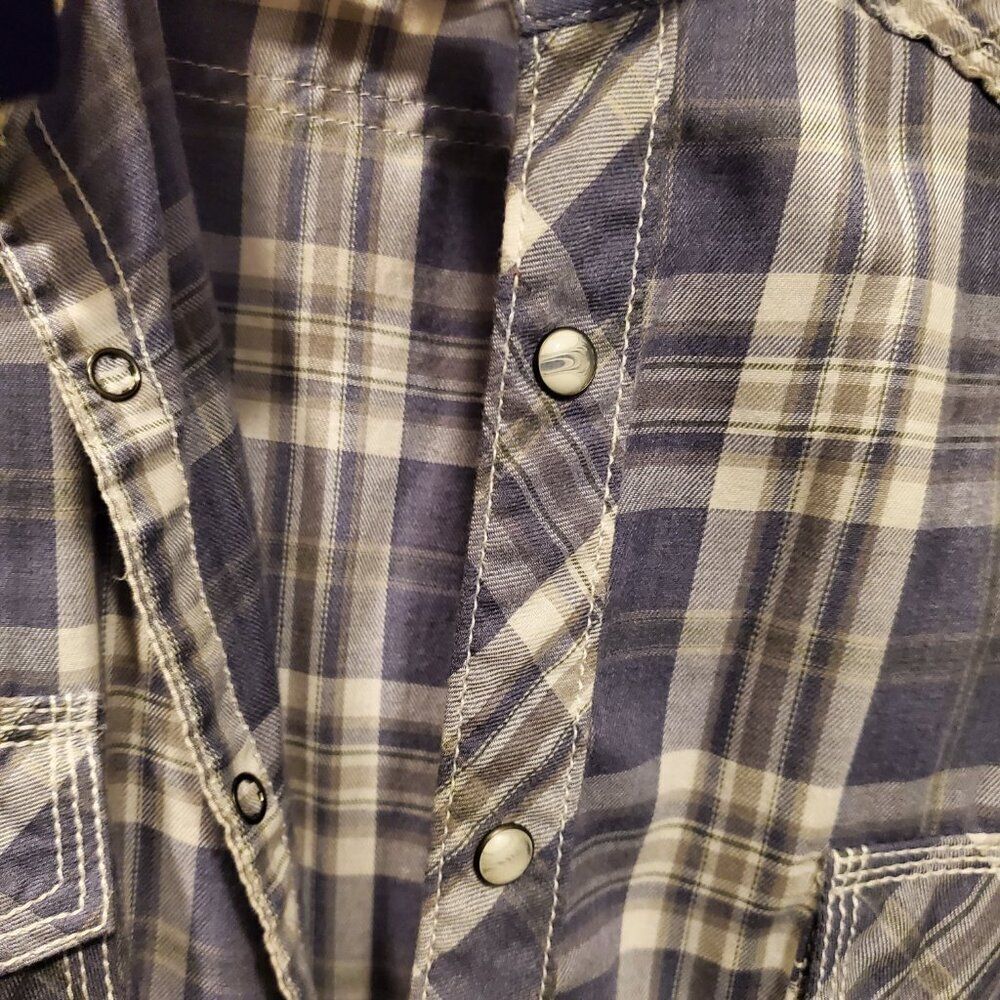 BKE Men's Big & Tall Y2K Classic button down (Pearl snaps) Western XXL - Picture 8 of 8